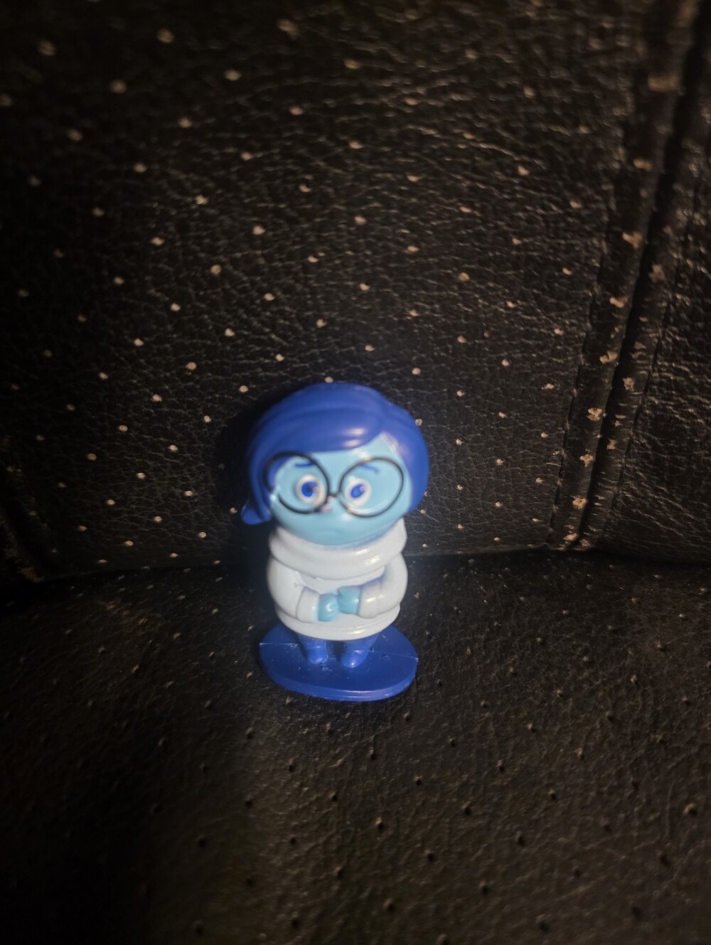 SADNESS DISNEY INSIDE OUT 2” FIGURE PVC TOY ON BASE